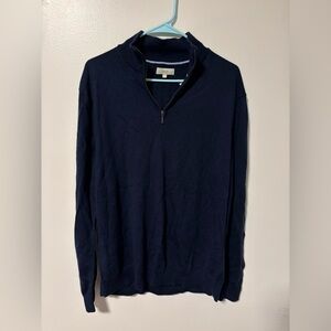 Moss Merino Wool Quarter Zip Jacket